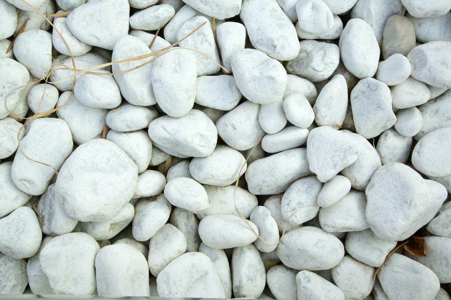 Decorative white stones photo