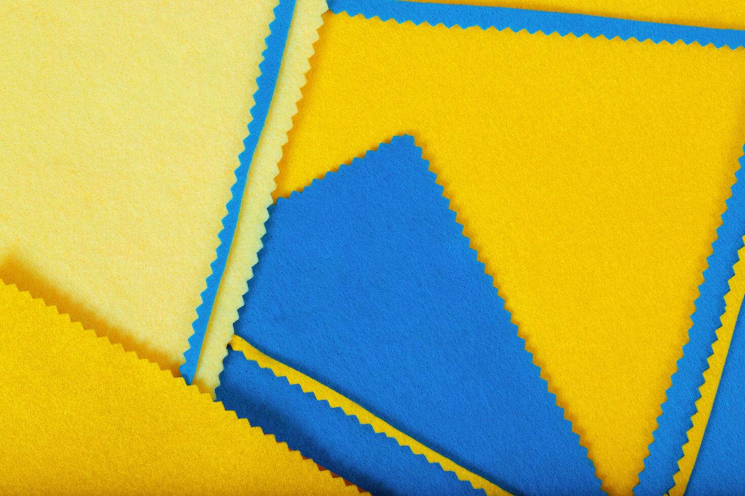 Bright coloured felt fabric. Background photo