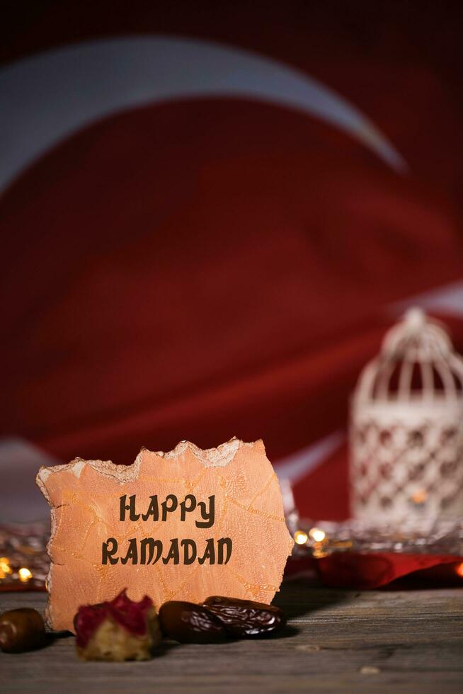 HAPPY RAMADAN. Ramadan background. photo