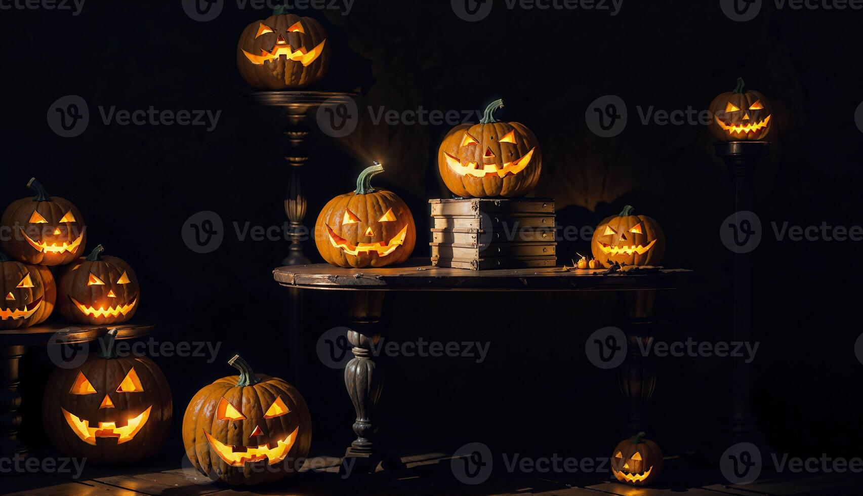 A Fantasy Adventure in the Dark Halloween Castle photo
