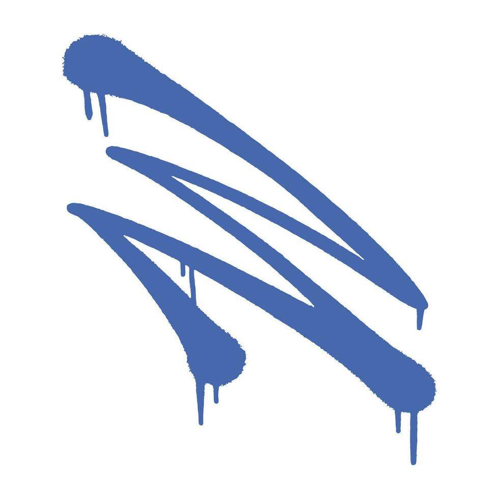 Blue Dripping Brush ,good for graphic design resources, stickers, prints, decorative assets, posters, and more. vector
