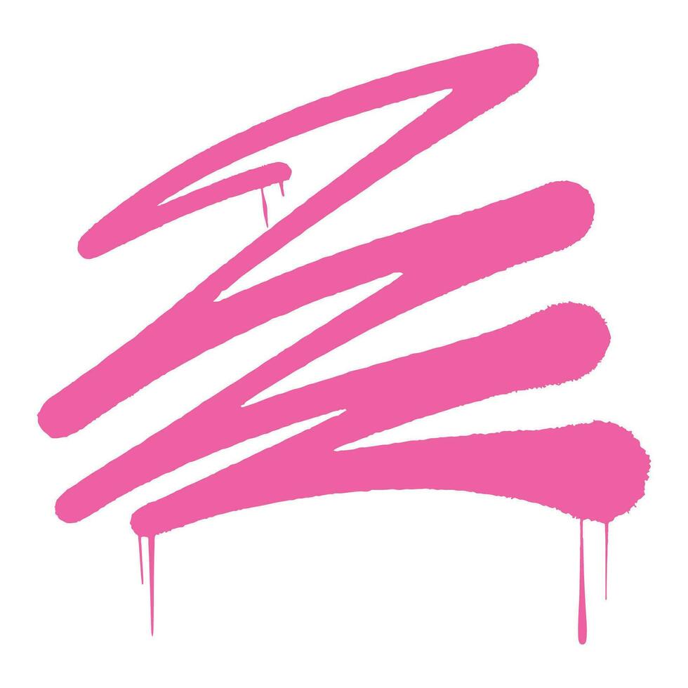 rosado goteo cepillo ,bien para gráfico diseño recursos, pegatinas, huellas dactilares, decorativo activos, carteles, y más. vector