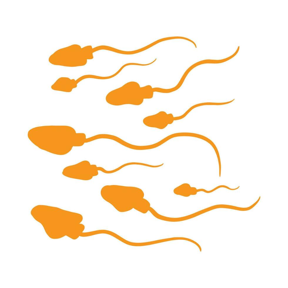 Sperm Organism, Microrganism ,good for graphic design resources, stickers, prints, decorative assets, posters, and more. vector