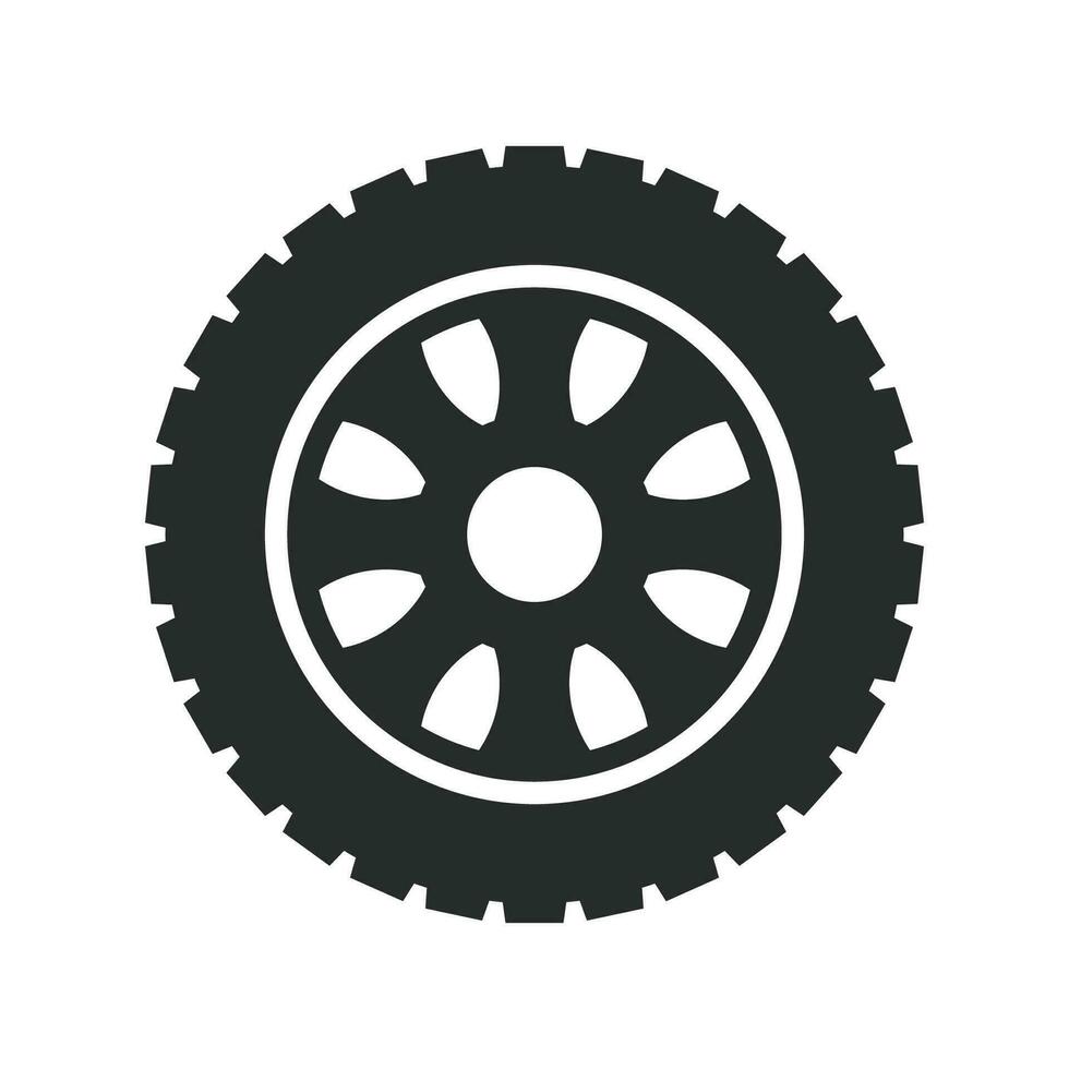 car wheels  icon vector design illustration automotive concept