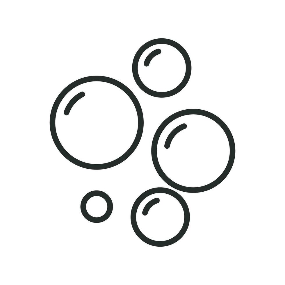 aire burbuja icono vector diseño ilustración aislado en blanco antecedentes