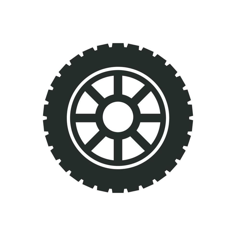 coche ruedas icono vector diseño ilustración automotor concepto