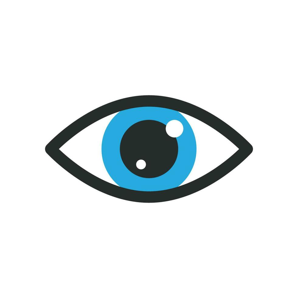 eye icon vector design illustration optical symbol