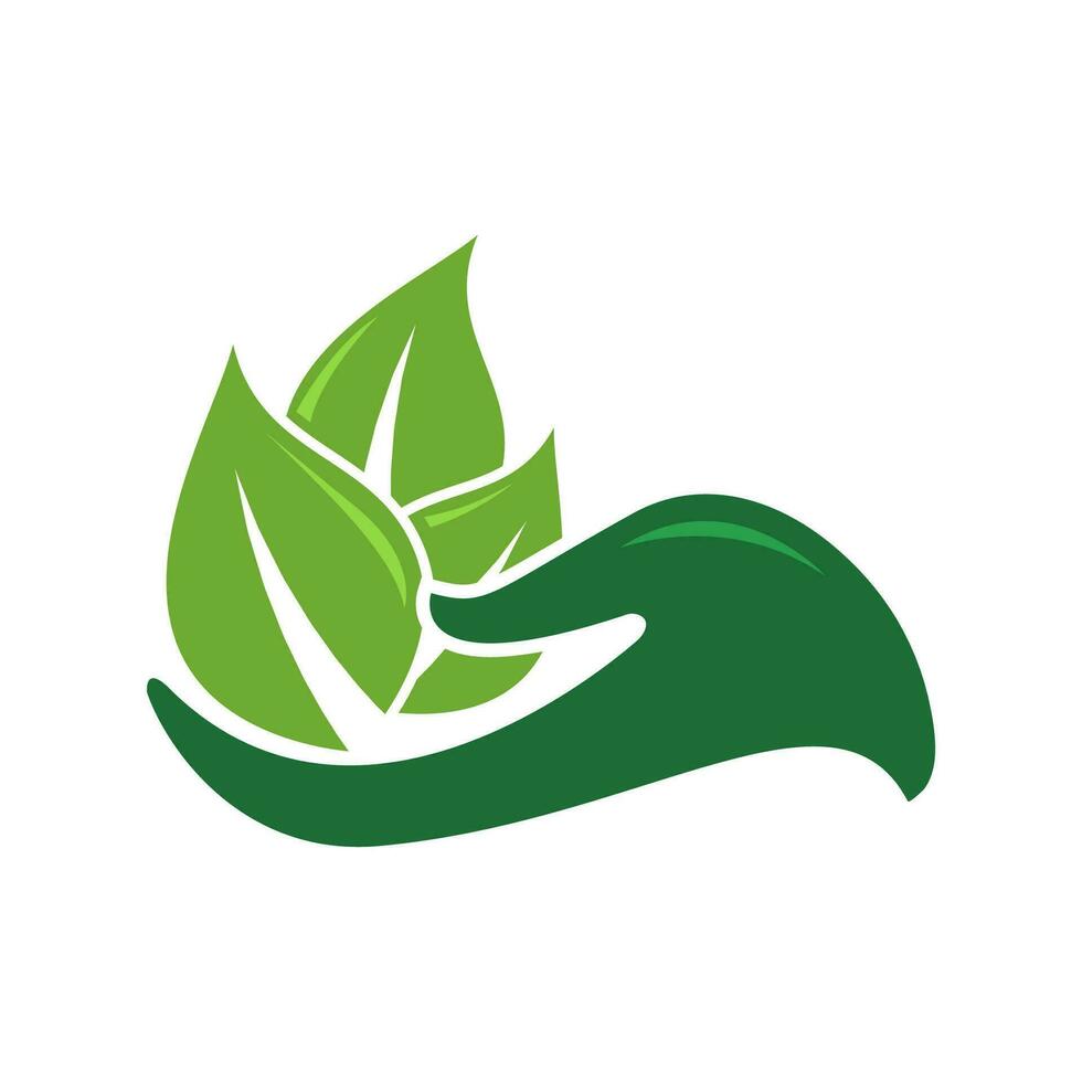 maintain natural greenery symbol ecology concept vector