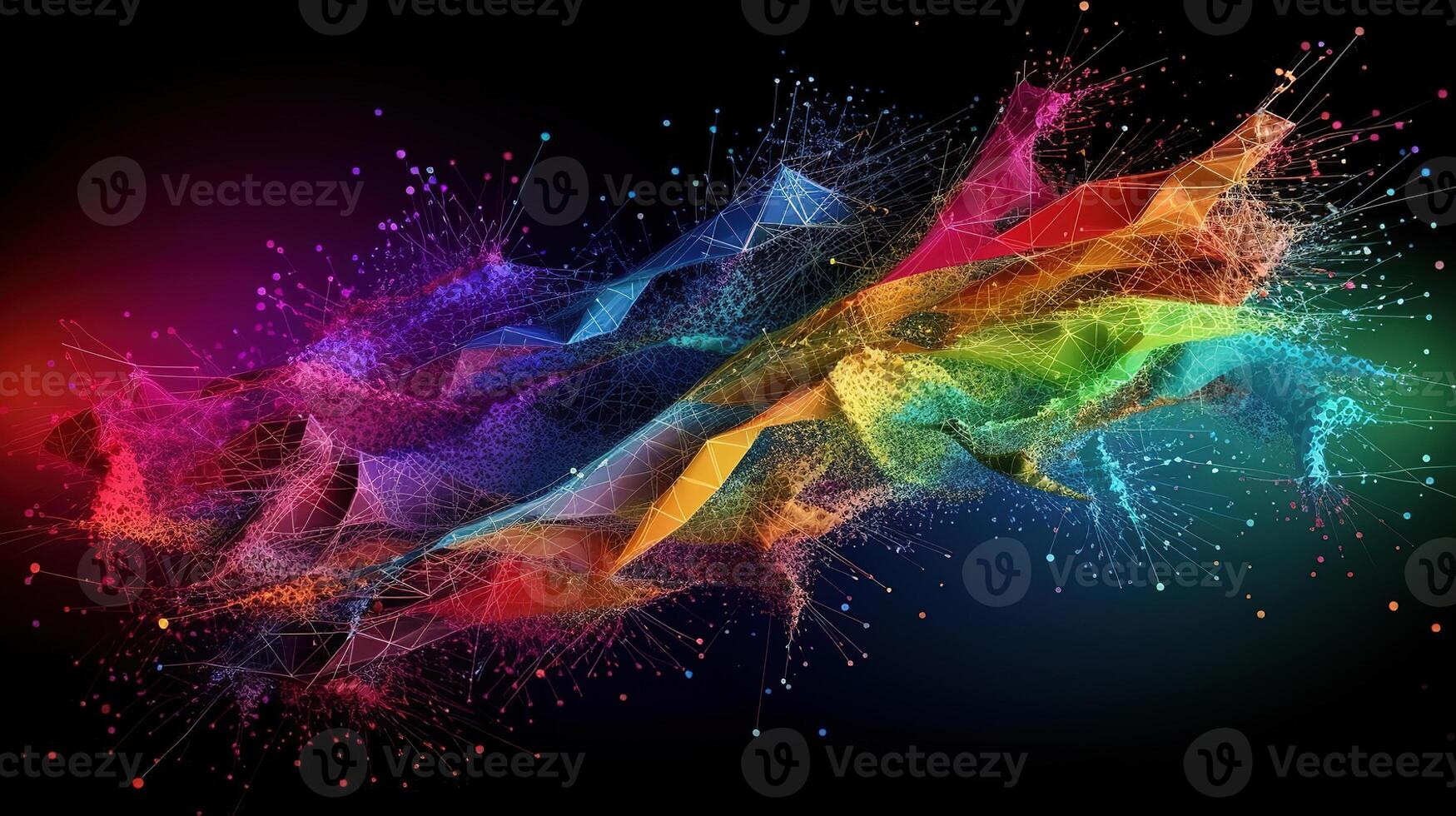 The concept of big data, technology and science, Connecting to the World Wide Web. photo