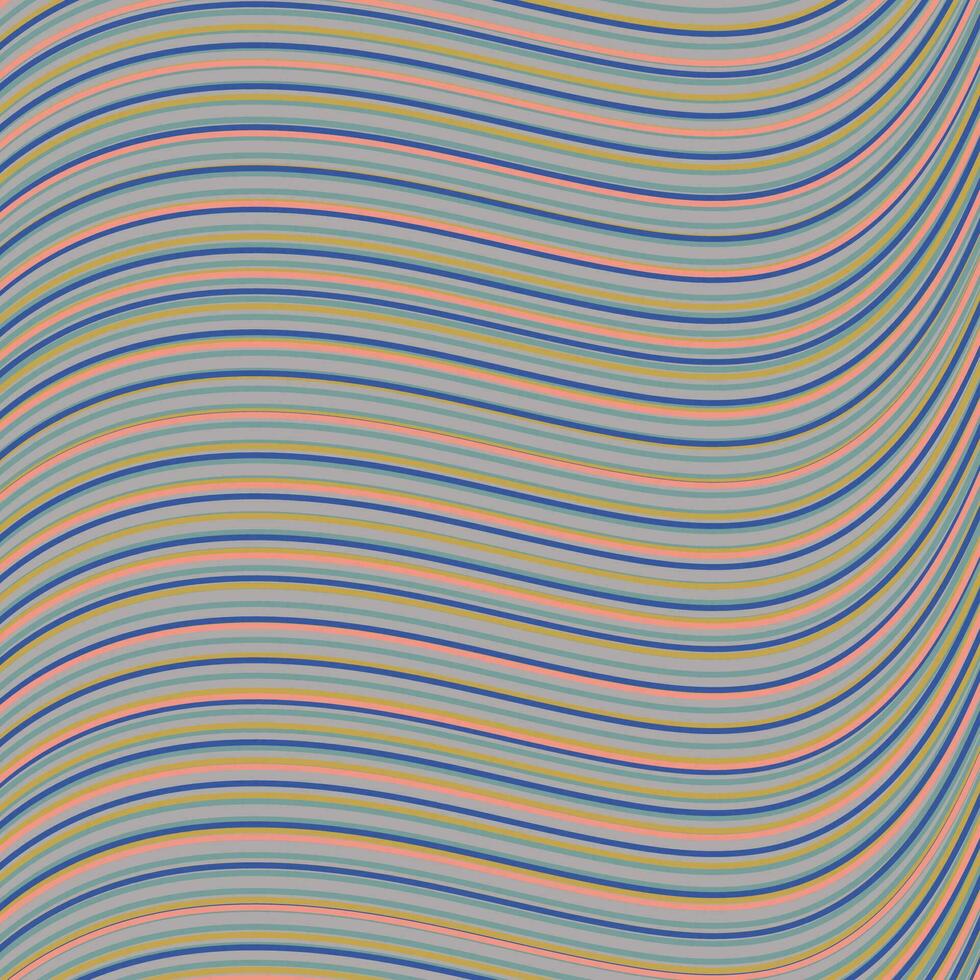 Graphic abstract vector illustration with colorful curved lines.
