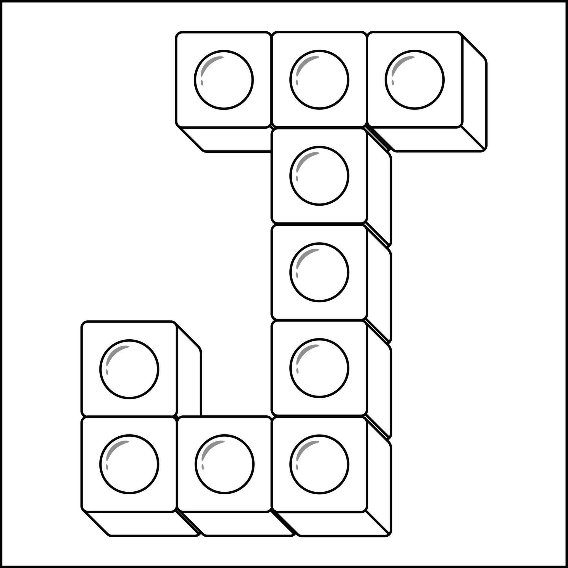 Alphabet English letter J blocks in sketch 26305904 Vector Art at Vecteezy