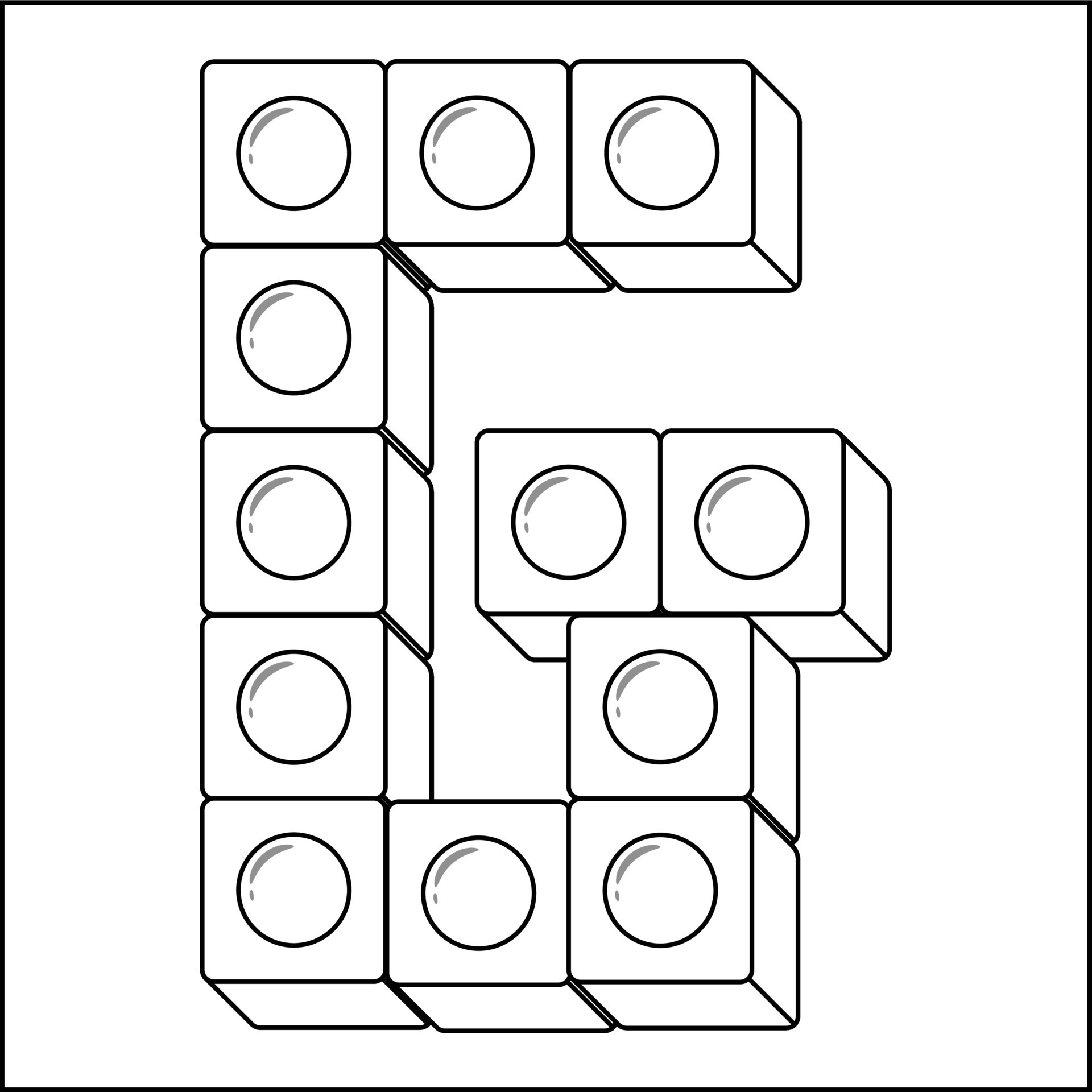 Alphabet English letter G blocks in sketch 26305915 Vector Art at Vecteezy