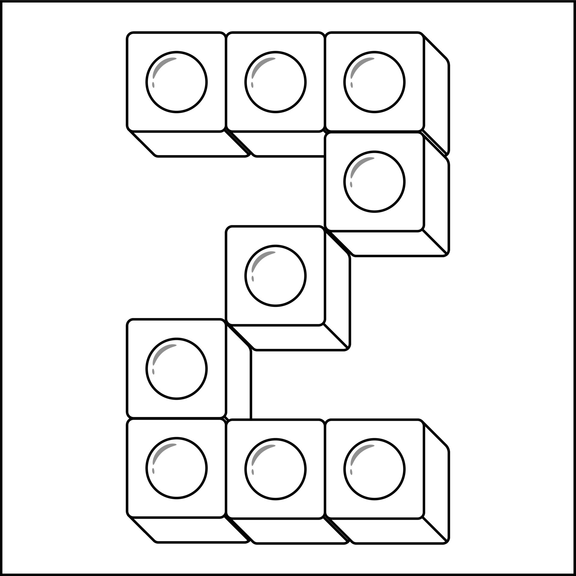 Alphabet English letter Z blocks in sketch 26305918 Vector Art at Vecteezy