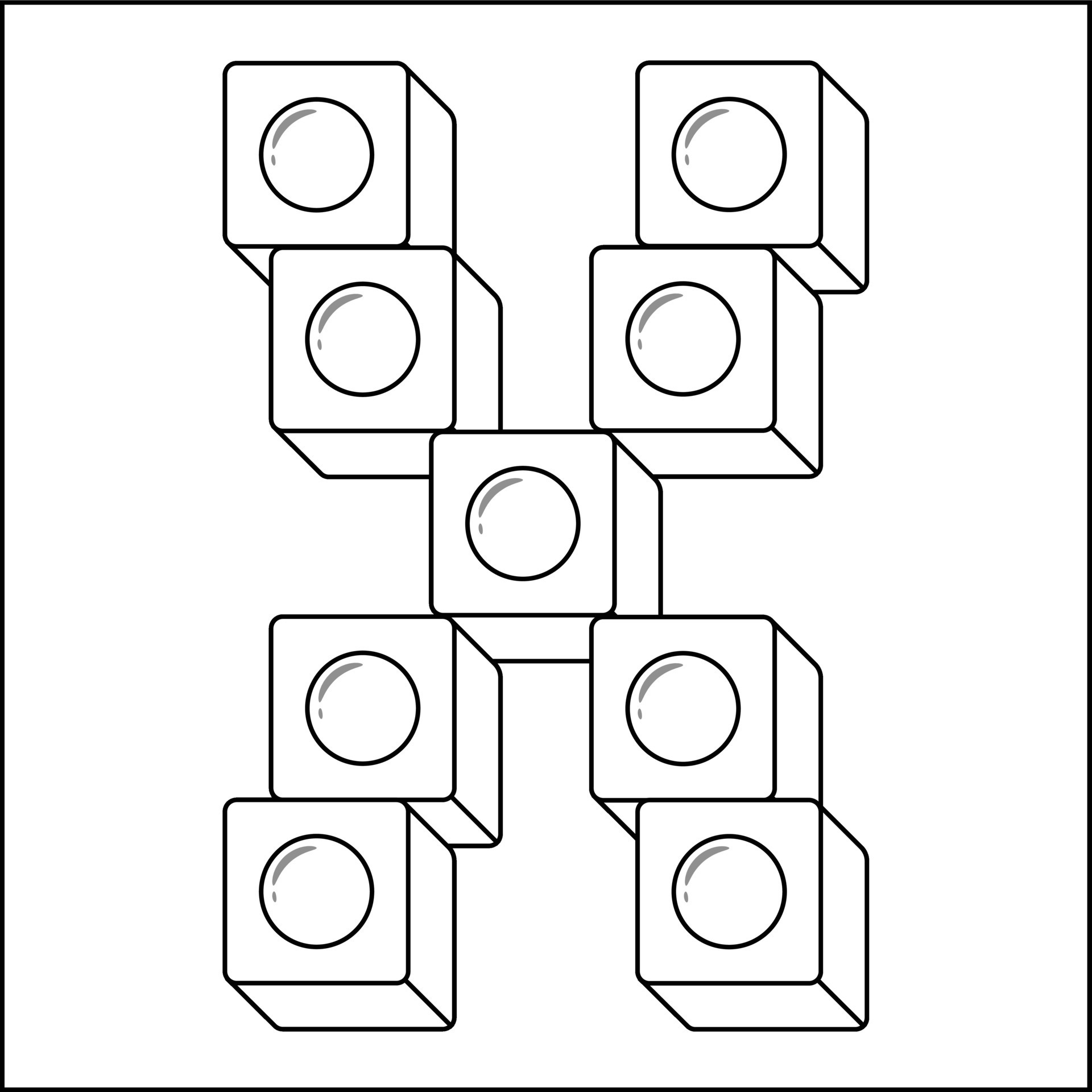 Alphabet English letter X blocks in sketch 26305974 Vector Art at Vecteezy