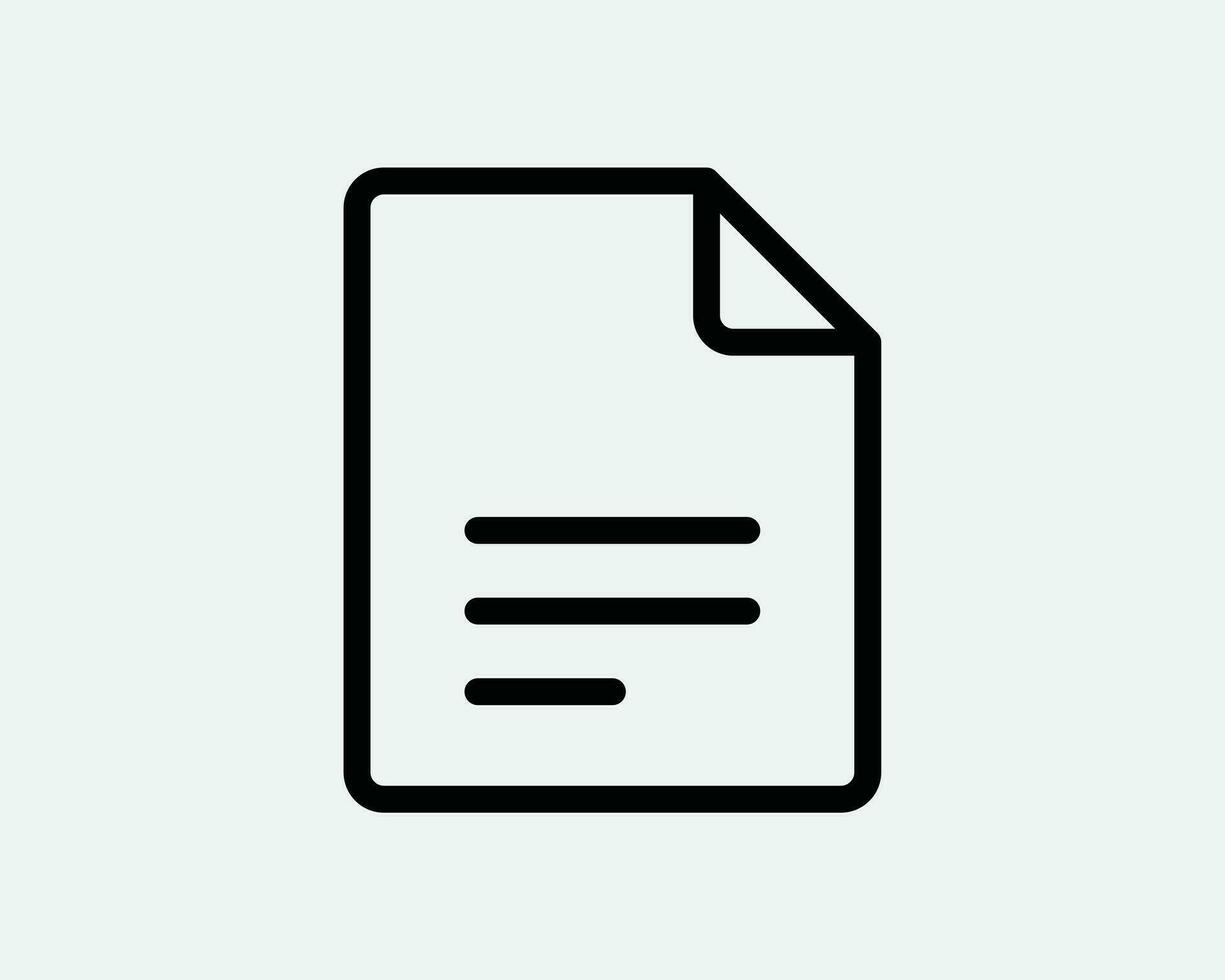 documento icono. archivo página formar Nota memorándum contrato papel