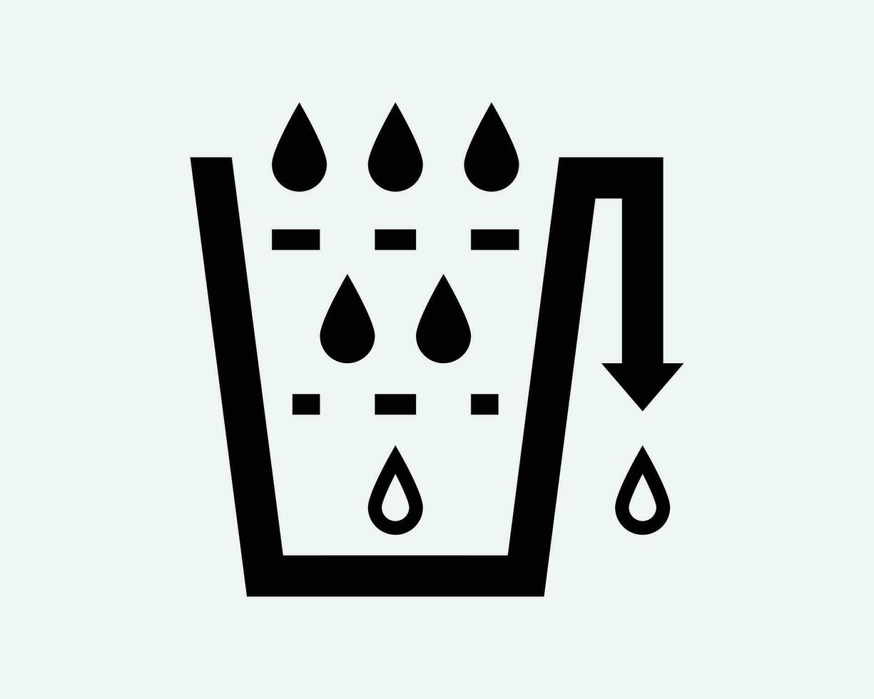 Biosand Filter Icon. Water Purification Purify Sand Filtration Container Clean Drink Sign Symbol Black Artwork Graphic Illustration Clipart EPS Vector