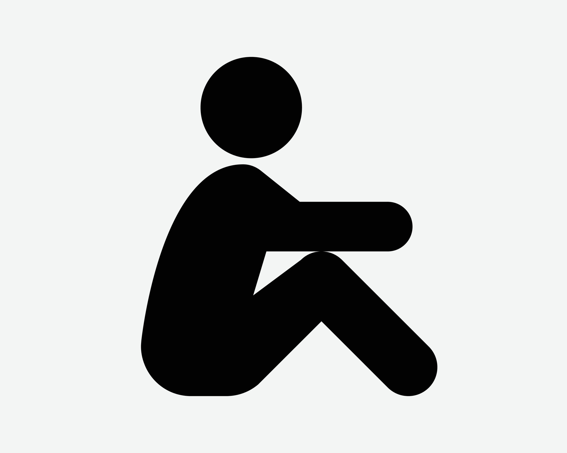 person sitting clipart