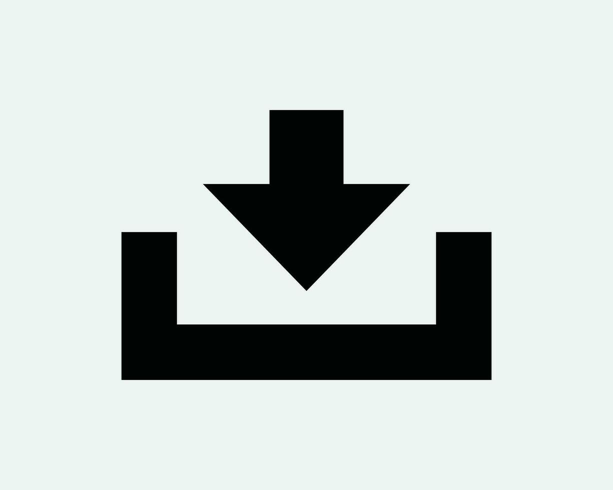 Download Icon. Down Arrow Web App Interface Navigation Load File Document Shape Line Symbol Sign Artwork Graphic Illustration Clipart Vector Cricut