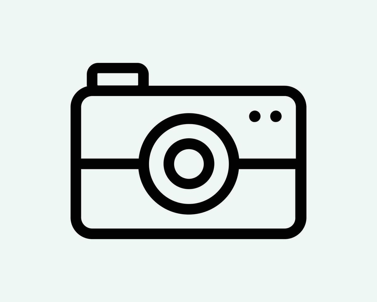 Camera Icon Photo Image Photography Media Lens Picture Capture Flash Device Tech Pic Sign Symbol Black Artwork Graphic Illustration Clipart EPS Vector