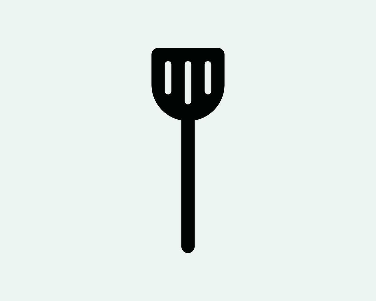 espátula icono. Cocinando utensilio cocina equipo herramienta cuchillería restaurante cocinero. negro blanco firmar símbolo ilustración obra de arte gráfico clipart eps vector