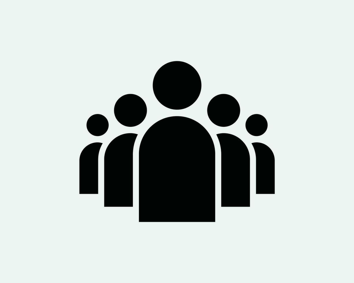 User Group Team Social Business Human Person Stick Figure Teamwork Office Partnership Black White Icon Sign Symbol Vector Artwork Clipart Illustration