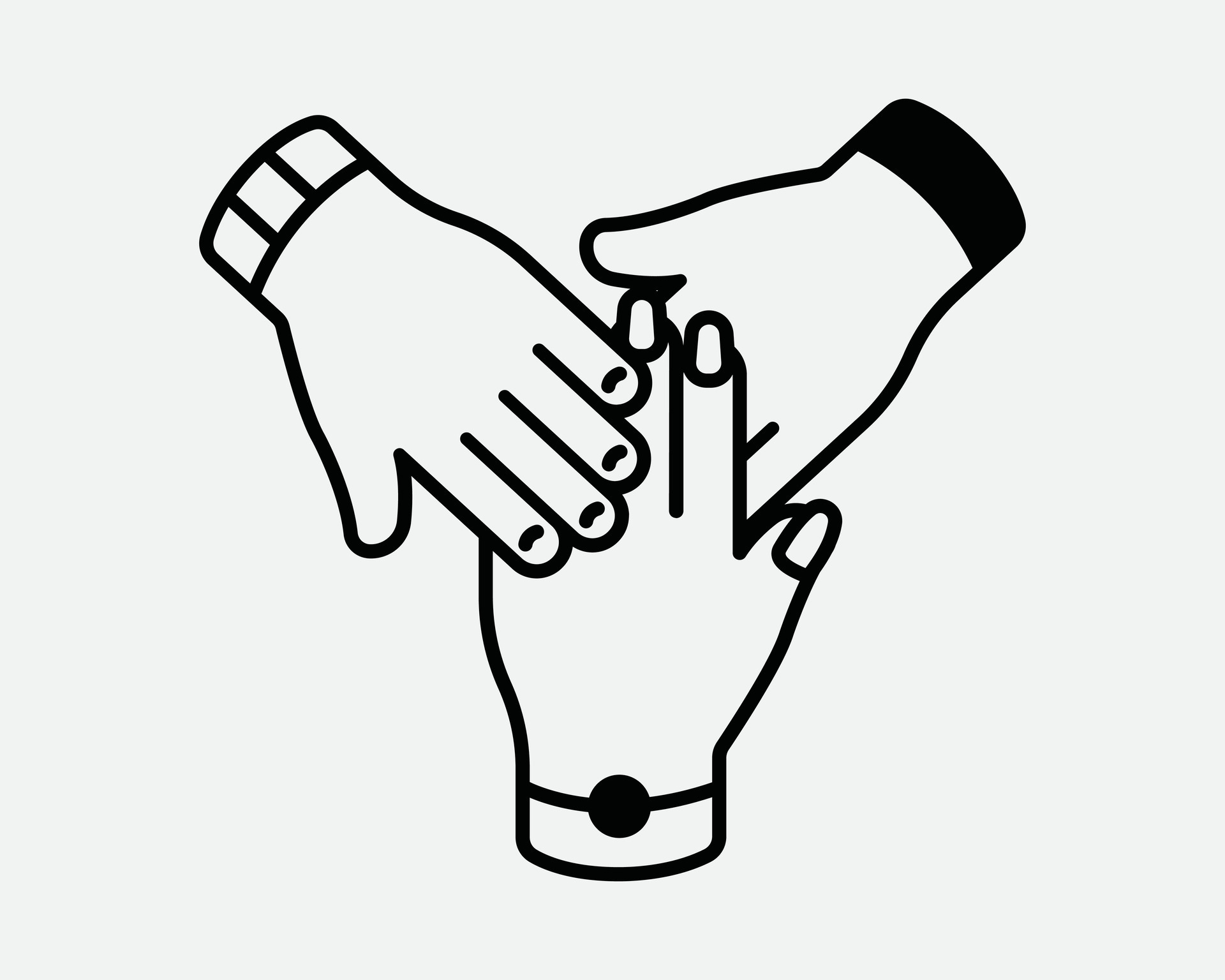 teamwork hand clipart