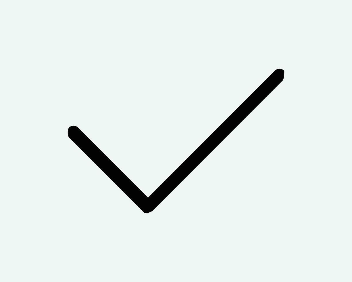 Checkmark Icon Correct Right Tick Verify Verified Vote Yes Checklist Okay Confirm OK Sign Symbol Black Artwork Graphic Illustration Clipart EPS Vector