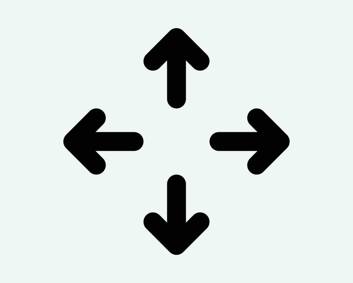 Four Arrows Pointing In Icon. Direction Center Place Position Meeting Point Zoom Out Sign Symbol Black Artwork Graphic Illustration Clipart EPS Vector