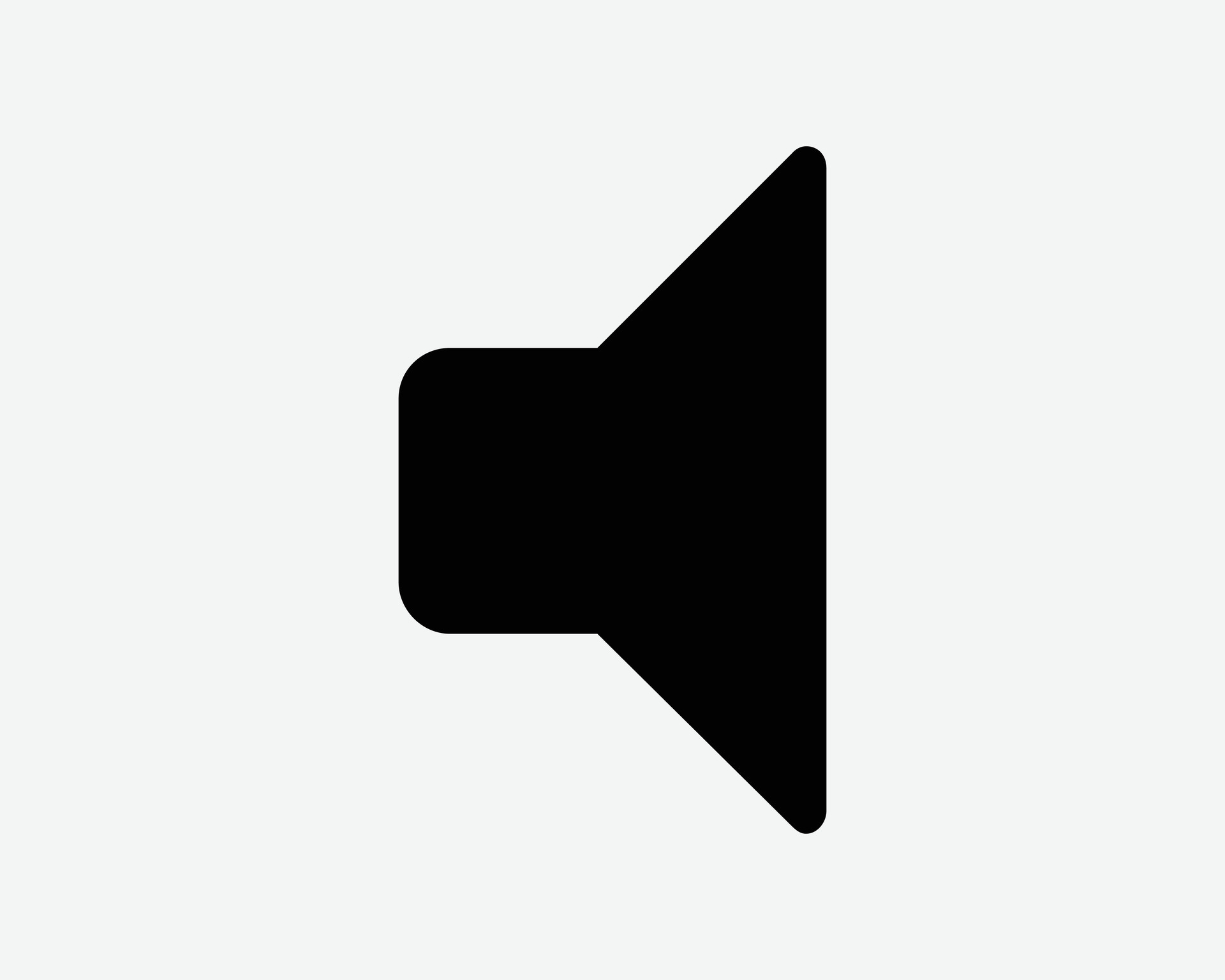 Audio Speaker Icon. Media Sound Volume Button Loudspeaker Megaphone