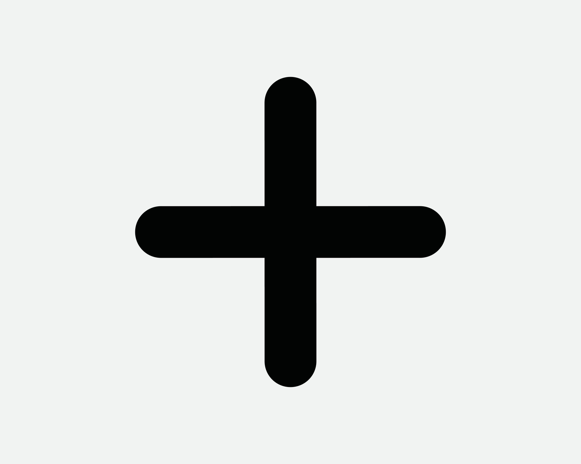 Cross Sign Plus Add Addition Math Mathematics Additional Black and