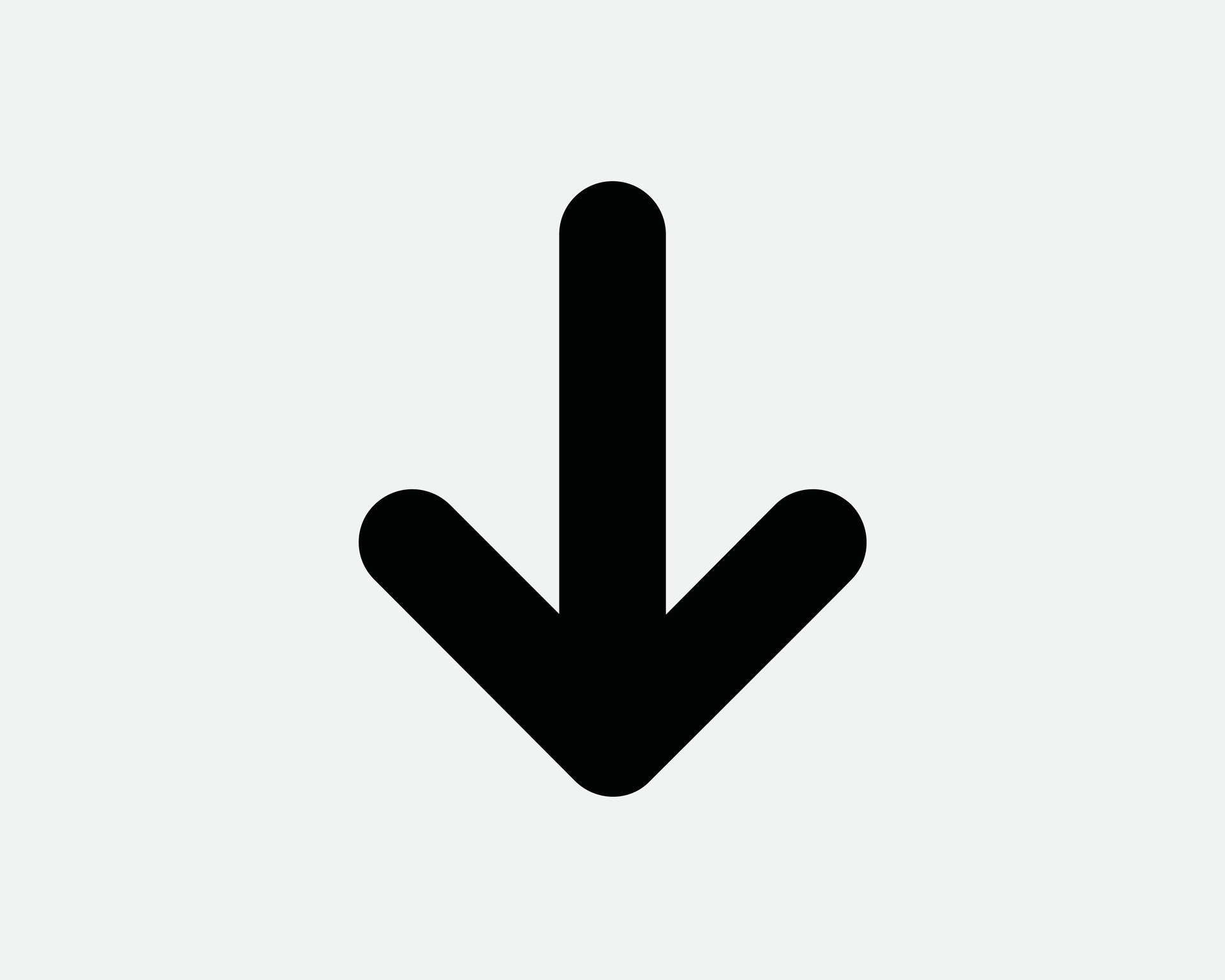 Down Arrow Icon. Below Under Underneath Bottom Downward Sign. Download