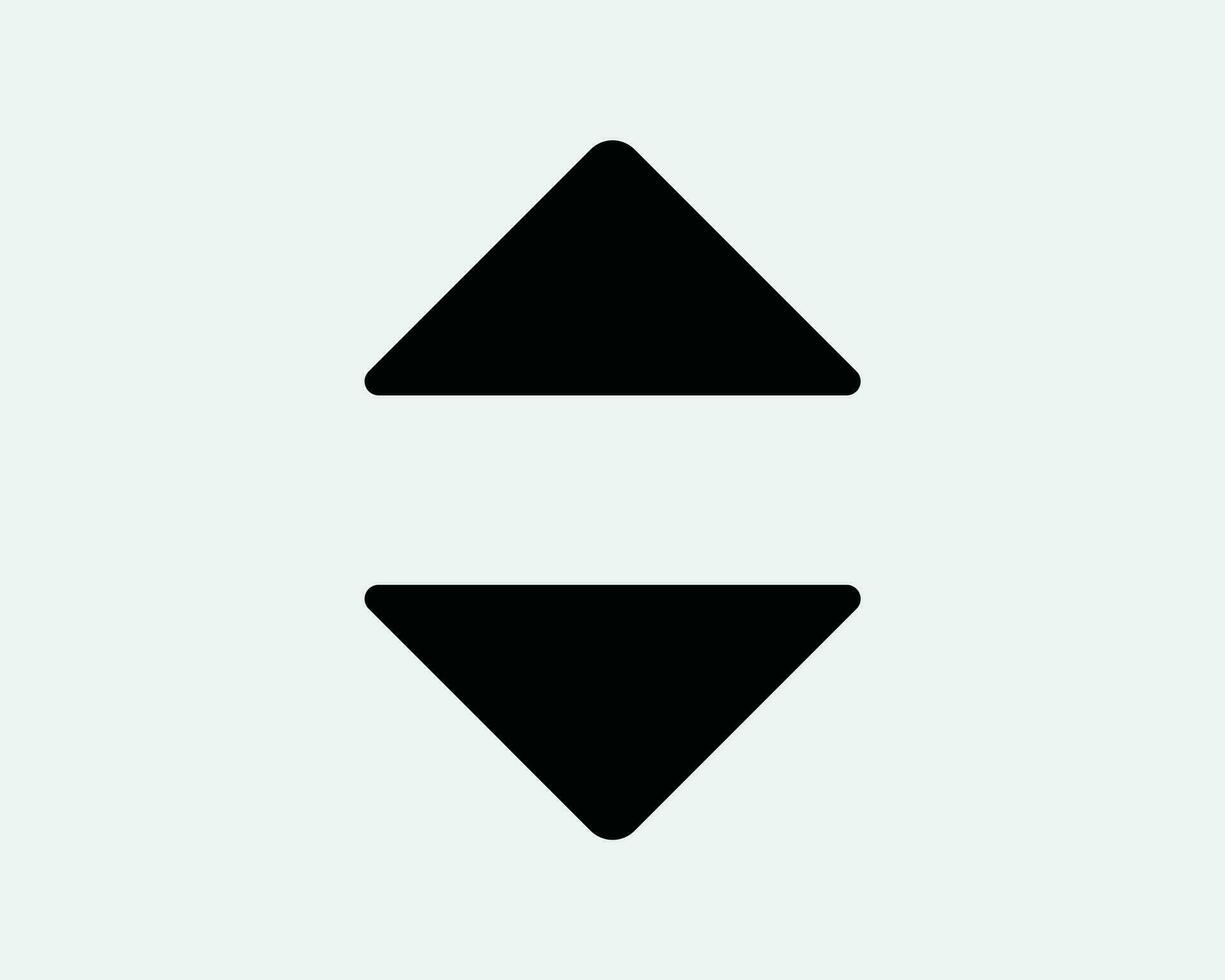 Up Down Arrow Black Icon. Forward Backward Front Back Sign. Above Below Under Point Pointer Direction Symbol. Lift Elevator Button Vector Clipart