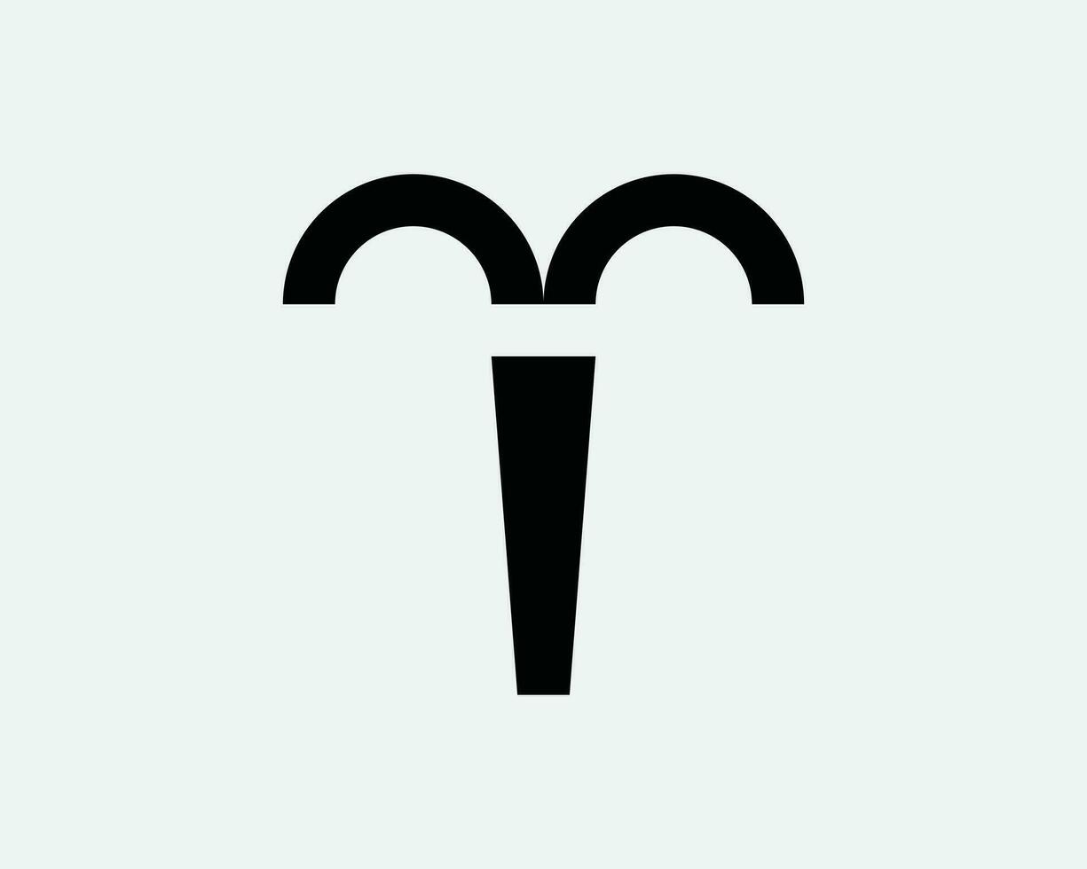 Aries Horoscope Zodiac Symbol. Astrology Astronomy Star Line Icon. Astrological Mythology Cosmos Sign Linear Vector Graphic Illustration Clipart Cricut