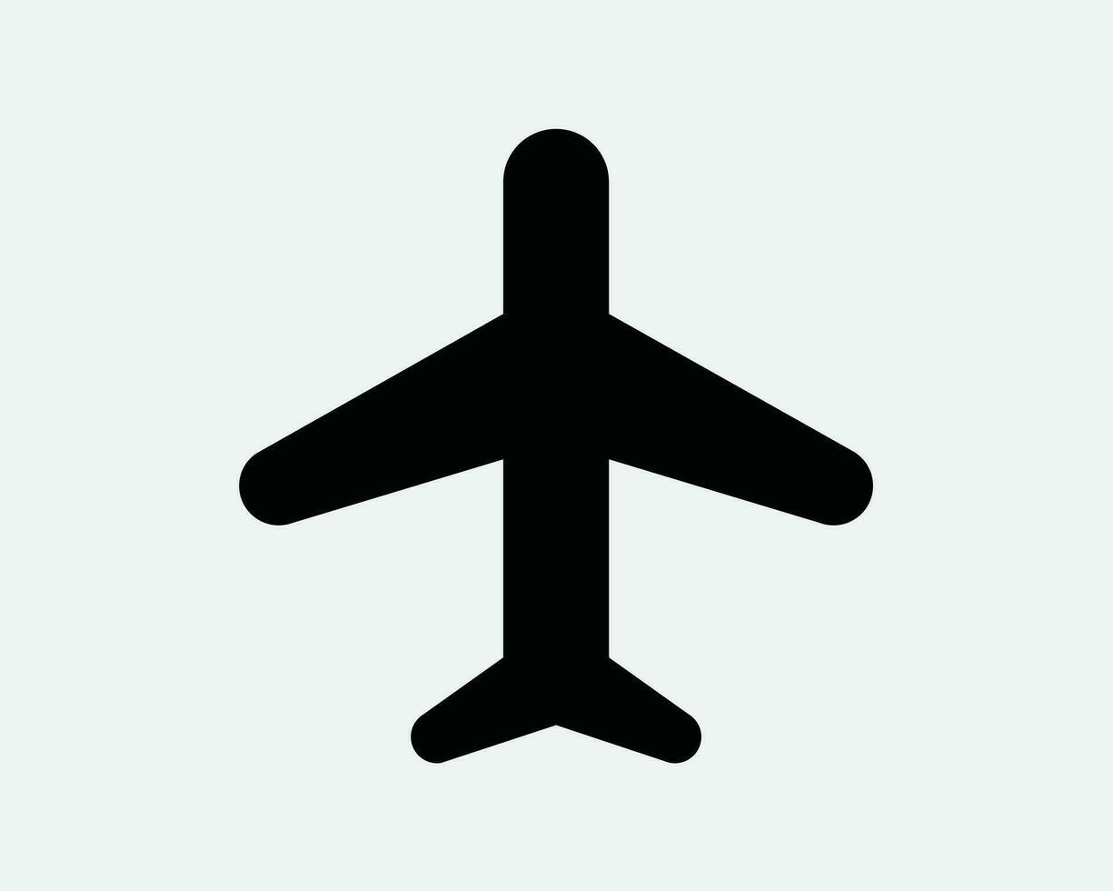 Air Plane Airplane Aircraft Aeroplane Flight Airport Aircraft Aviation Airline Black and White Icon Sign Symbol Vector Artwork Clipart Illustration