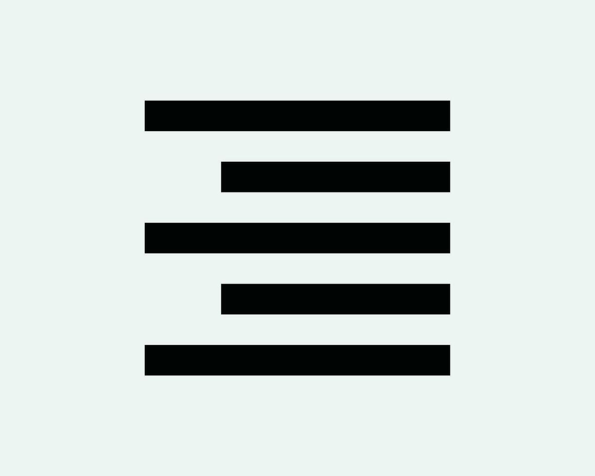 Align Right Icon. Word Document Text Edit Paragraph Page Alignment Grid Line Navigation Menu Interface Sign Symbol Vector Graphic Illustration Clipart