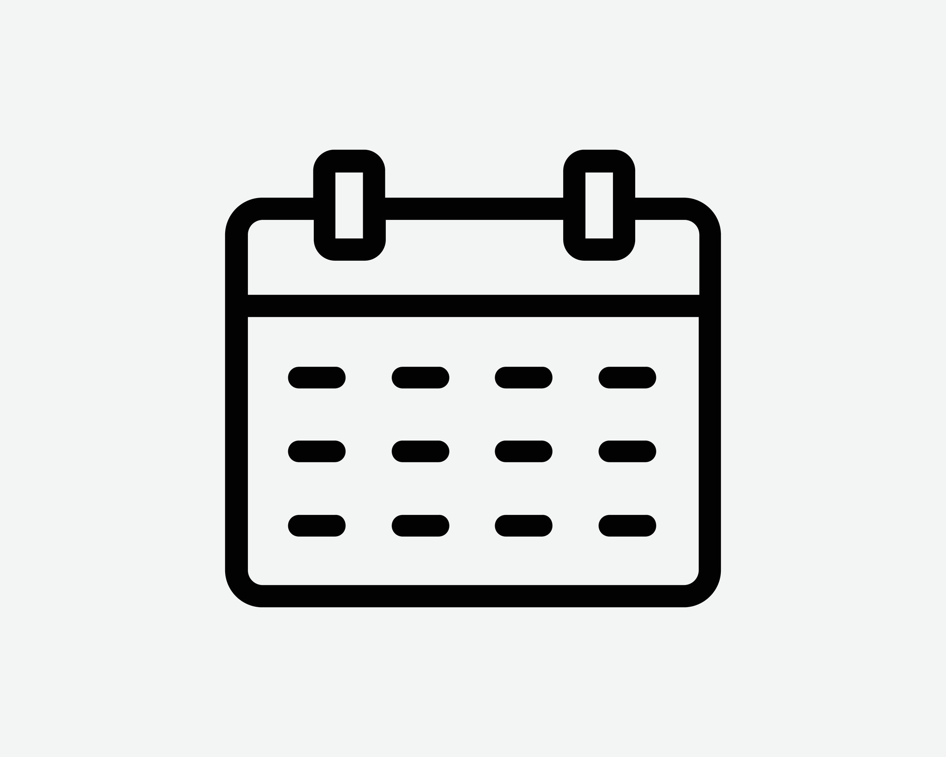Calendar Icon. Date Month Event Day Time Reminder Schedule Appointment