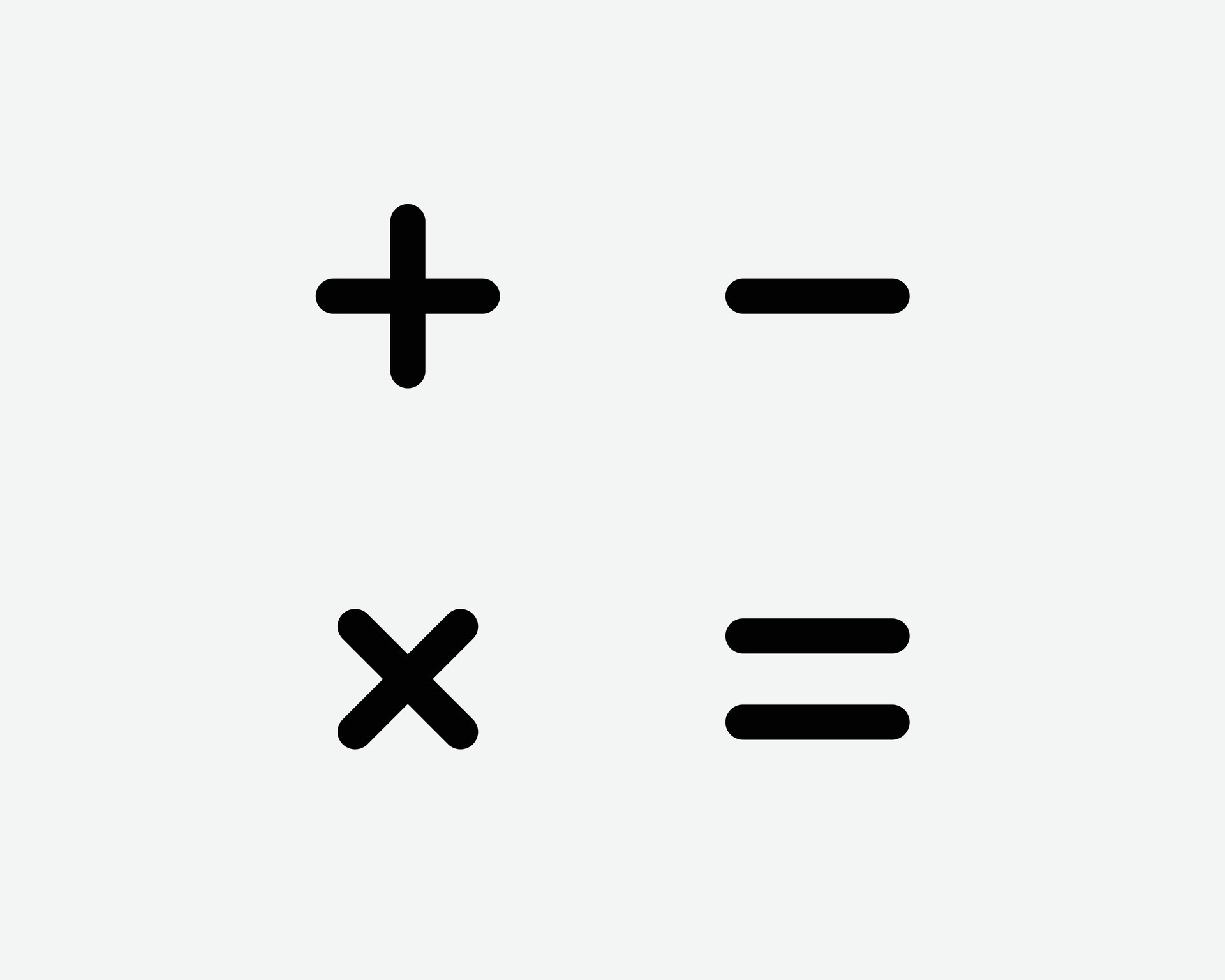 Matem ticas Icono M s Menos Multiplicar Igual Firmar S mbolo A adir 