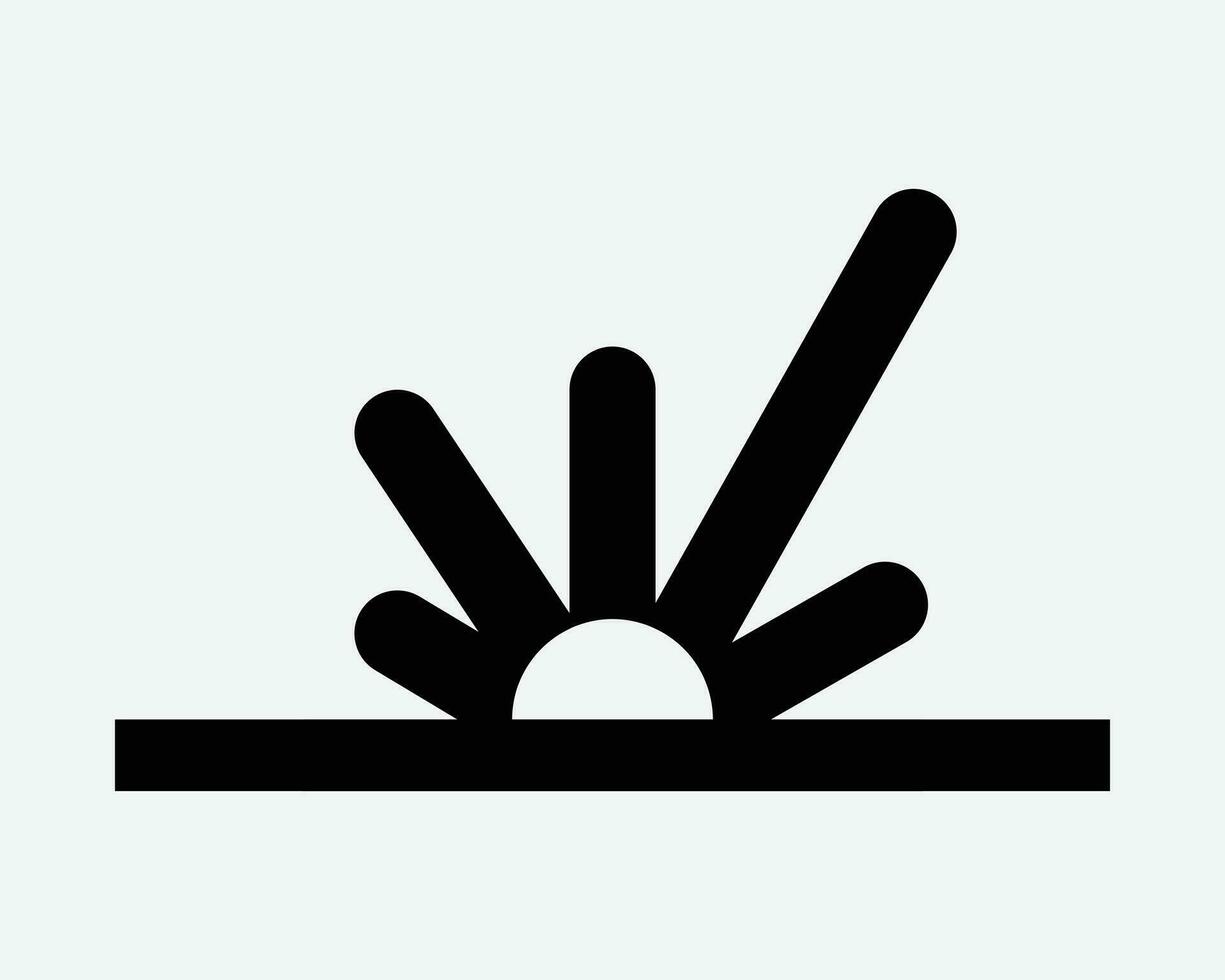 Explosion Icon. Explosive Bomb Explode Burst Spark Radial Light Flash Nuclear Blast Sign Symbol Black Artwork Graphic Illustration Clipart EPS Vector