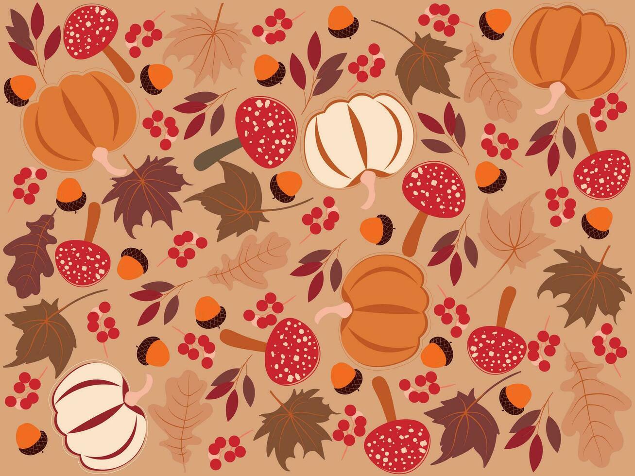 vector de ilustración de fondo de otoño