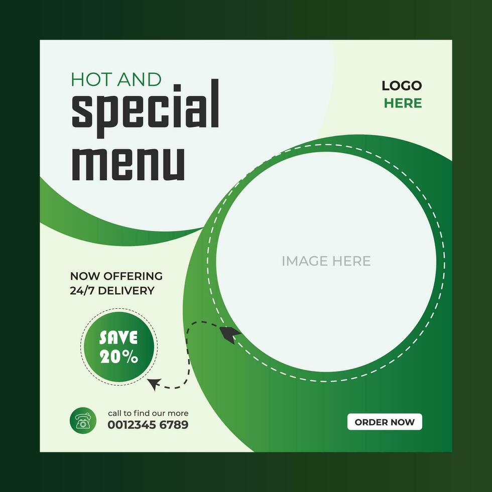 special menu concept banner template design. Discount abstract promotion layout poster. vector