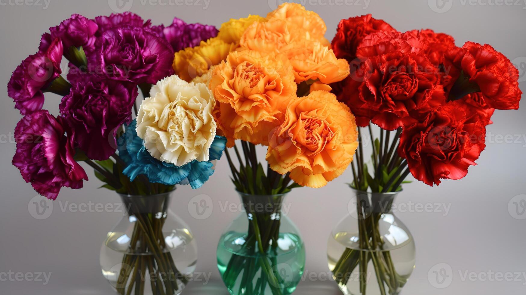 Experience the vibrant beauty of carnations. photo