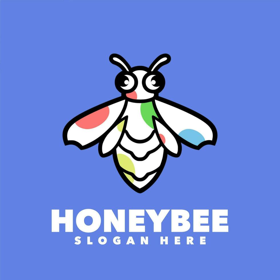 Honeybee line art vector