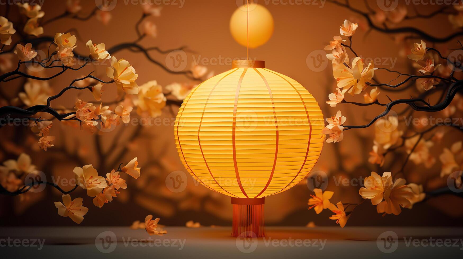 3d rendering of latern still life. photo