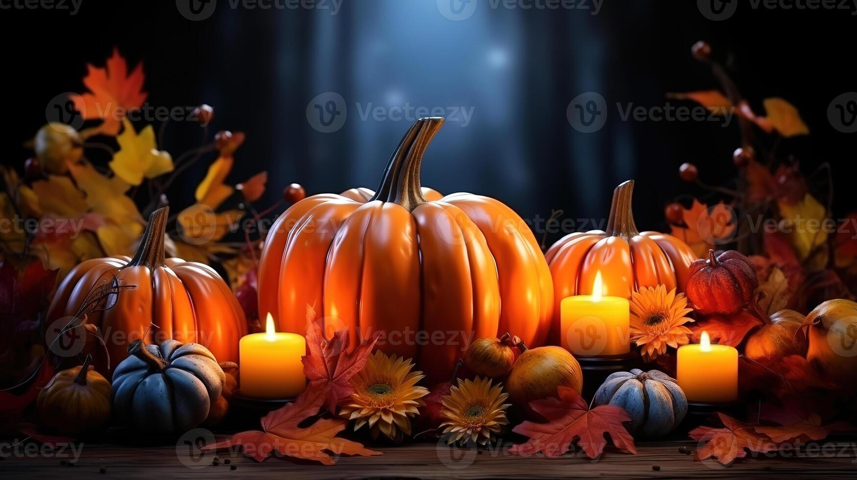 Rich harvest of vegetables and fruits on table. photo