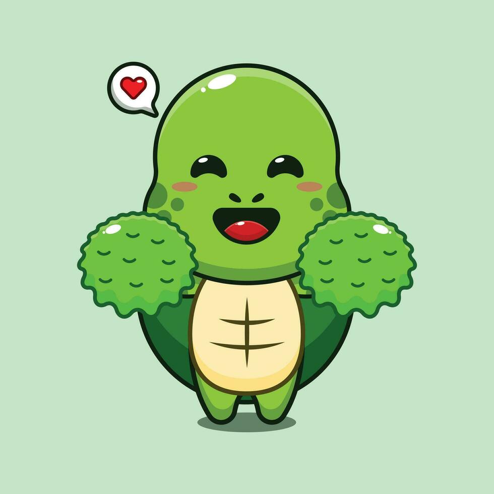 cute cheerleader turtle cartoon vector illustration.