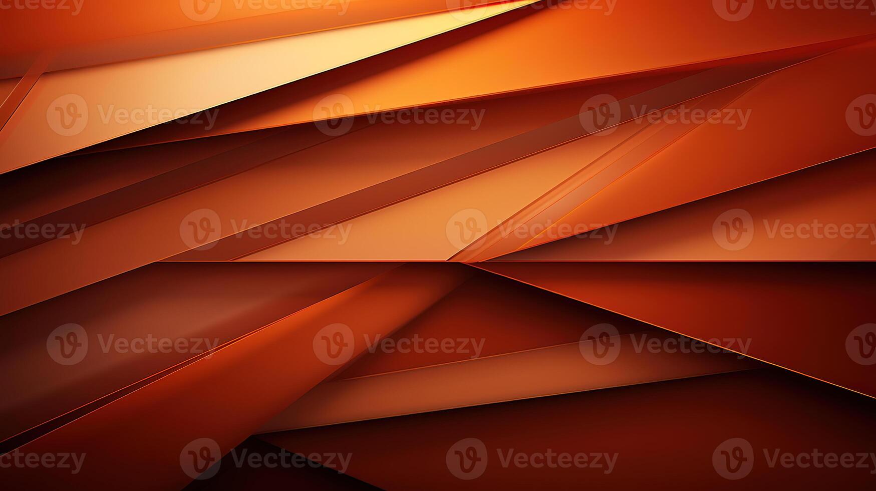 Burnt orange autumn background design with lines and angles. photo