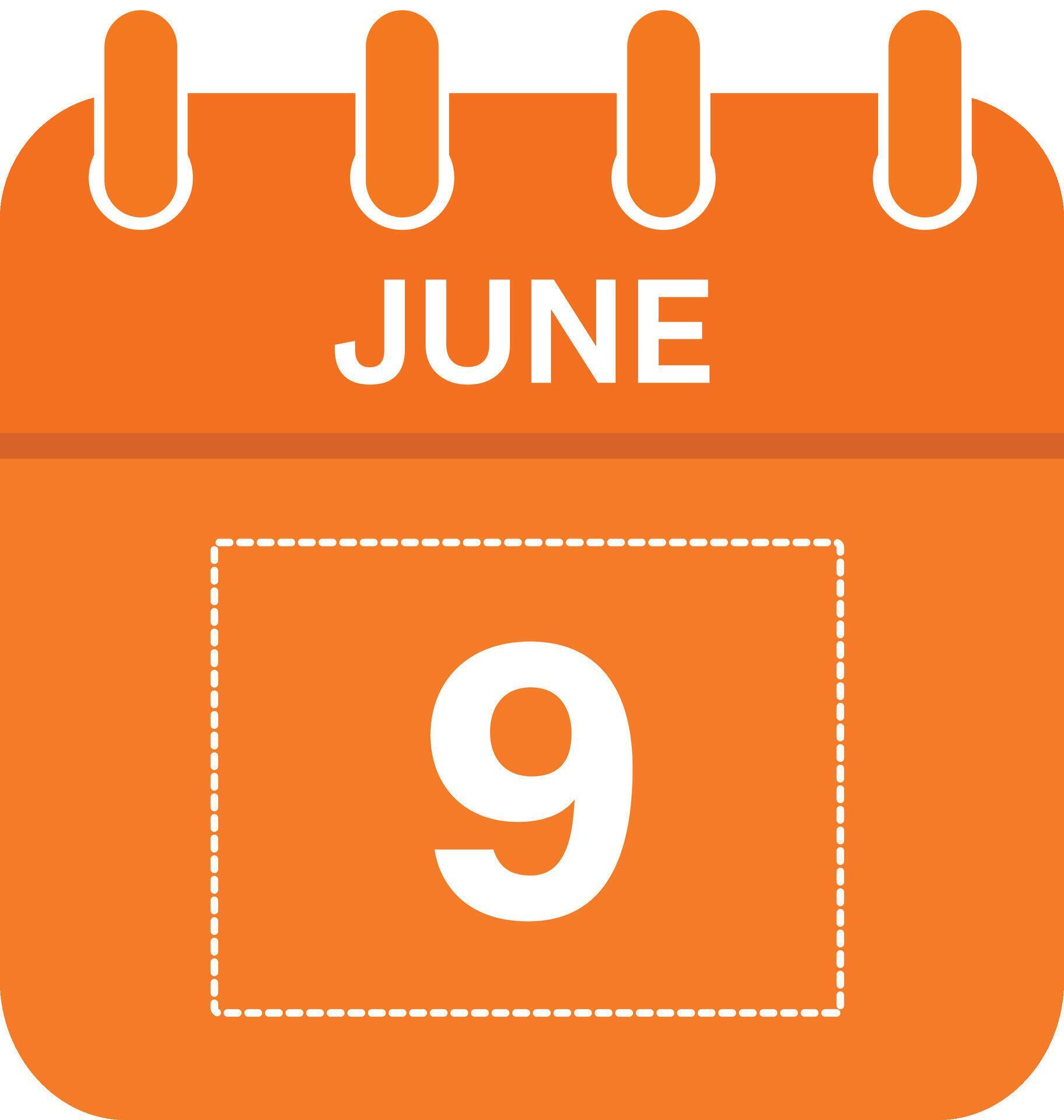 June 9 Calendar Daily Icon Day Date Month 26307897 Vector Art at June 9 Calendar Daily Icon Day Date Month 26307897 Vector Art at