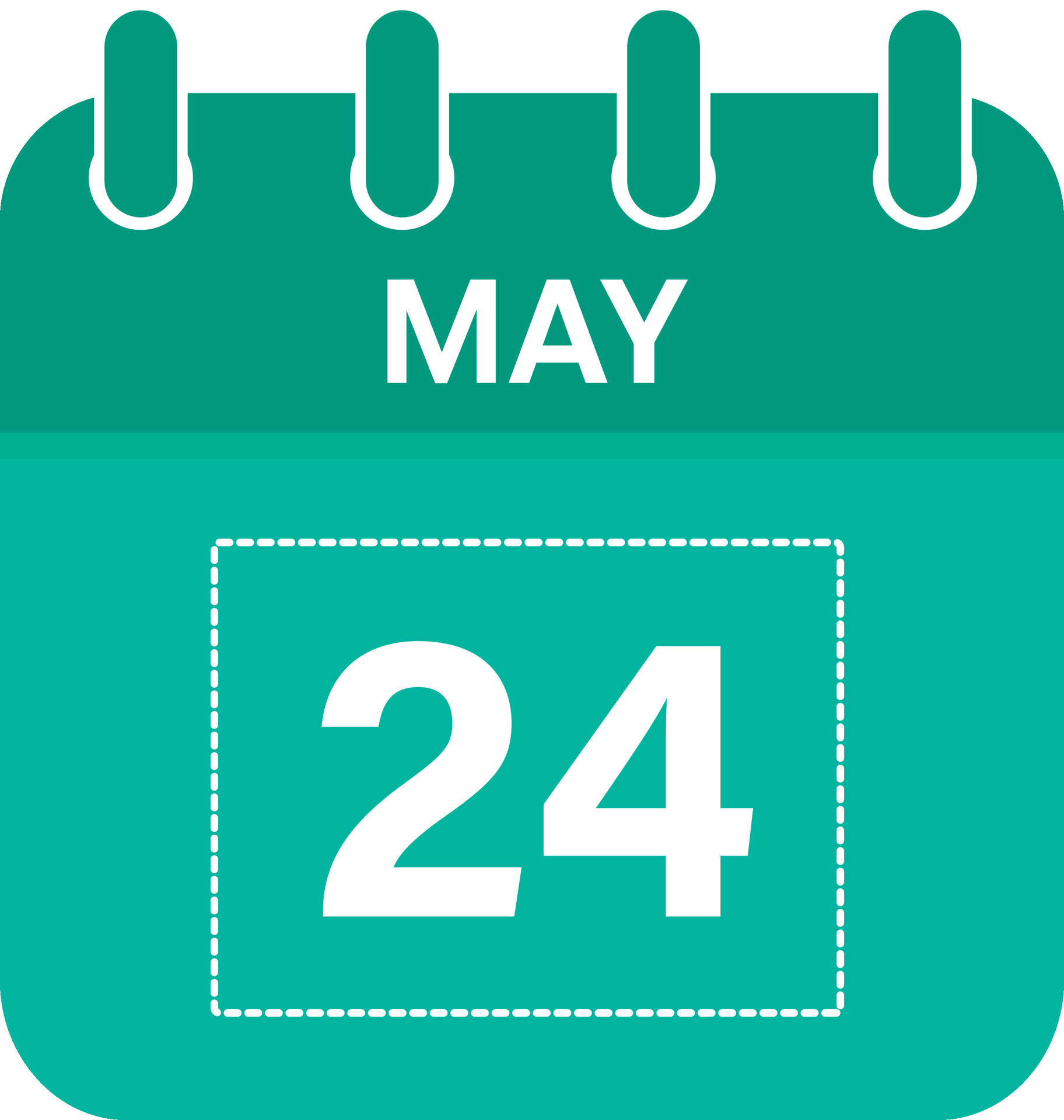 May 24 Calendar Daily Icon, Day, Date, Month 26307901 Vector Art at