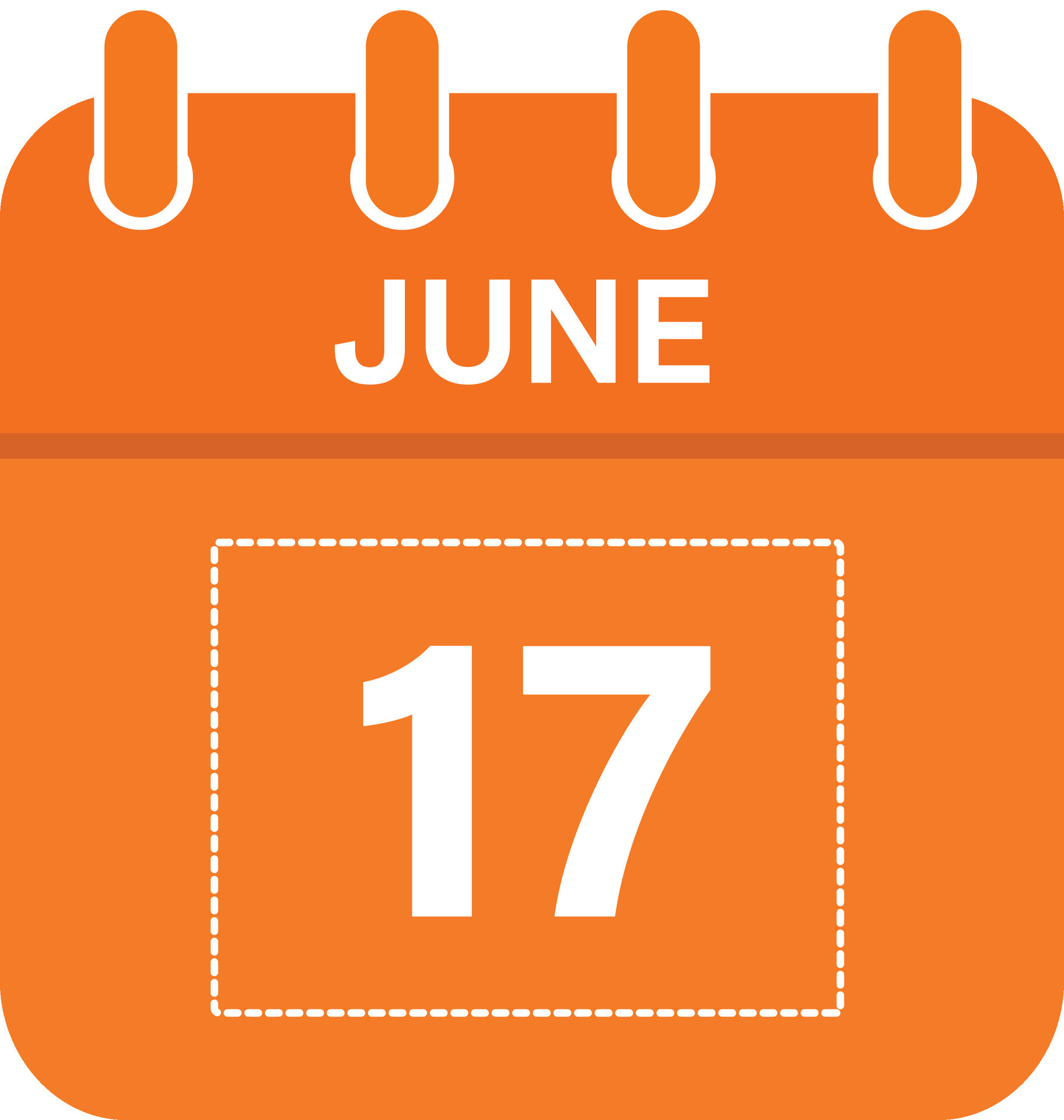June 17 Calendar Daily Icon, Day, Date, Month 26307927 Vector Art at