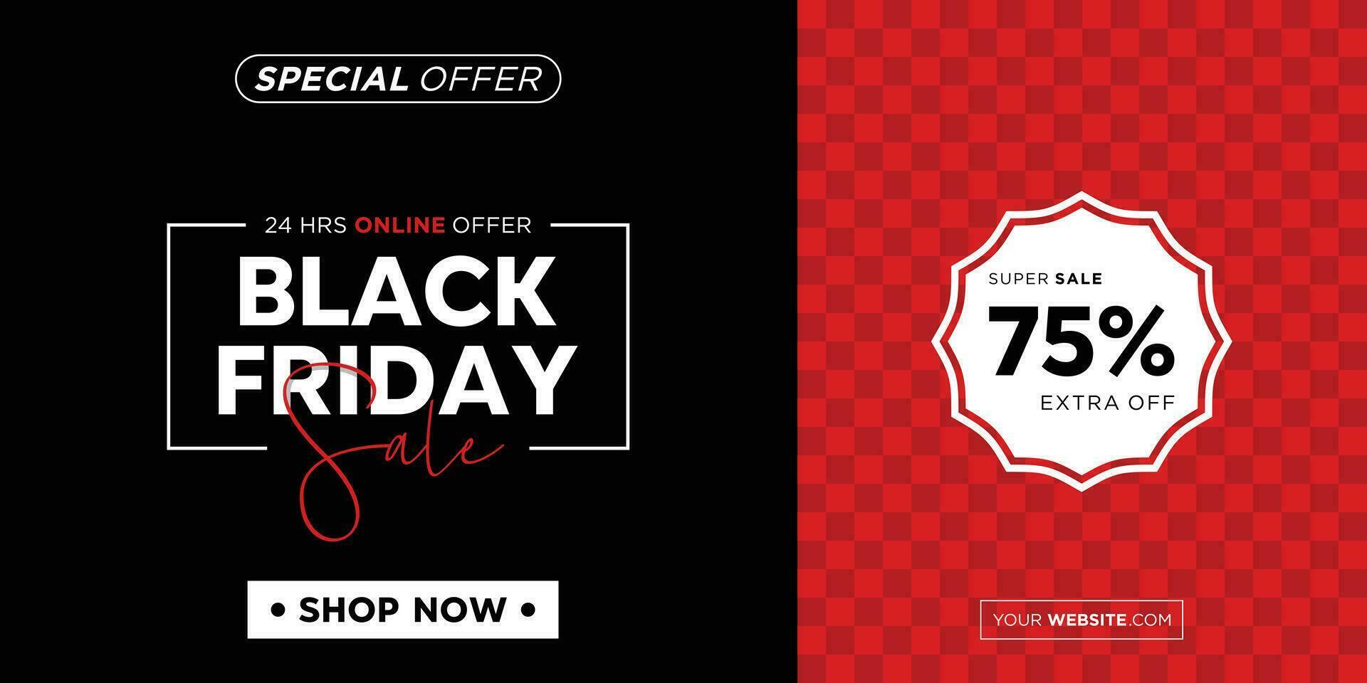 Modern black friday sale banner background vector